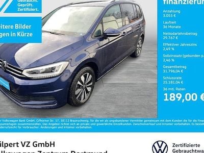 Atlantik blue metallic Gebraucht 2024 VW Touran Move Van / Kleinbus | 32.822 € (Guter Preis)