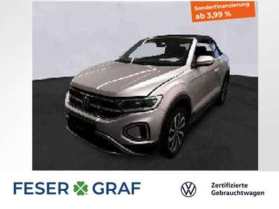 Ivory silver metallic schwarz Gebraucht 2023 VW T-Roc Cabriolet Style Cabrio | 26.402 € (Guter Preis)