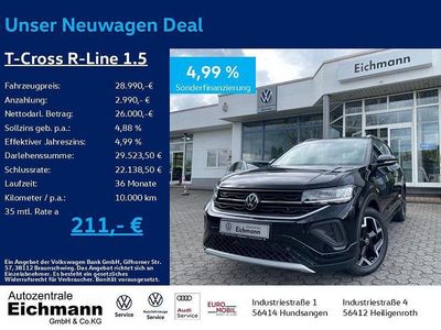 Weiß Gebraucht 2024 VW T-Cross Style SUV | 28.990 € (Fairer Preis)