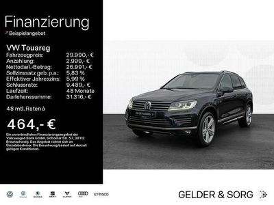 Gebraucht VW Touareg R-line 262 PS (192 kW) 2016 Moonlight blue perleffekt SUV