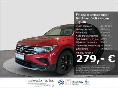 Gebraucht VW Tiguan Sportline 150 PS (110 kW) 2022 Rot SUV