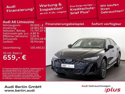 Mythosschwarz metallic Gebraucht 2025 Audi A6 Ambiente Limousine | 90.600 €