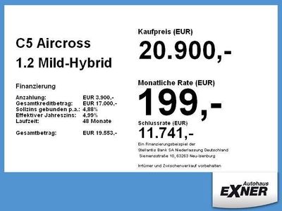 Gebraucht Citroën C5 Aircross 136 PS (100 kW) 2024 Schwarz SUV