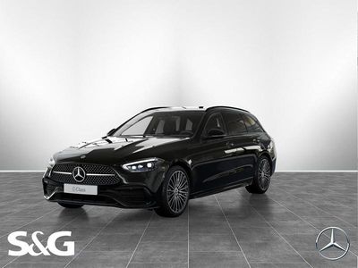 Metalliclack obsidianschwarz Gebraucht 2025 Mercedes C200 AMG Kombi | 44.390 € (Teuer)