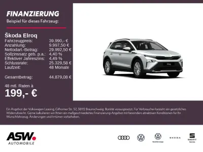 Neu Skoda Elroq Essence 139 kW (190 PS) 2026 Moonweiß perleffekt SUV