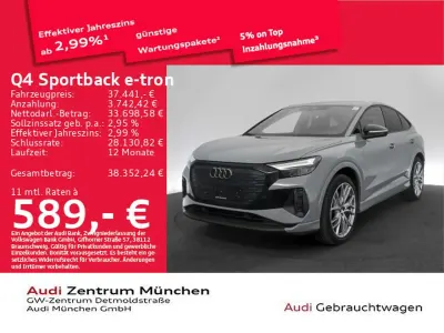 Second-hand Audi Q4 e-tron S-Line 150 kW (204 CP) 2023 Gri SUV