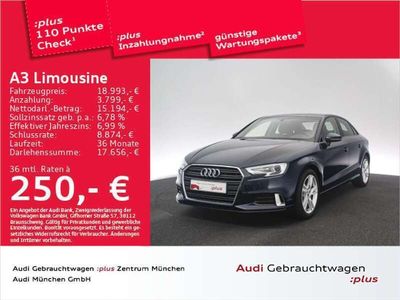 gebraucht Audi A3 Limousine sport 35 TFSI Schaltgetriebe