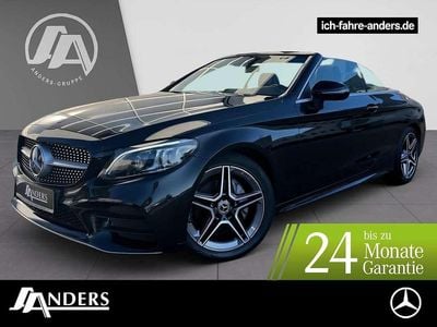 Gebraucht Mercedes C220 AMG 194 PS (142 kW) 2019 Schwarzlack obsidianschwarz Cabrio