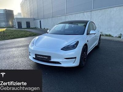 Weiß Gebraucht 2021 Tesla Model 3 Performance Limousine | 30.500 € (Fairer Preis)