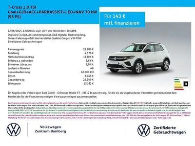Używany VW T-Cross Goal 95 KM (69 kW) 2025 Biały SUV