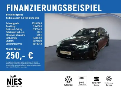 Gebraucht Audi A4 S-Line 204 PS (150 kW) 2023 Schwarz Kombi
