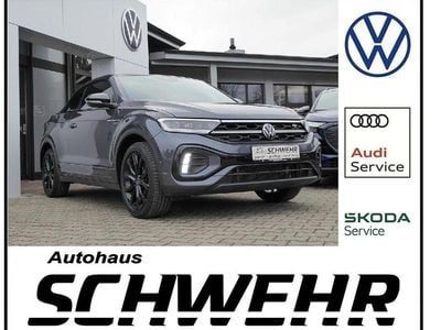 Gebraucht VW T-Roc Cabriolet R-line 150 PS (110 kW) 2022 Rauchgrau metallic schwarz Cabrio