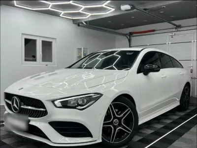 Gebraucht Mercedes CLA180 Shooting Brake AMG line Plus 136 PS (100 kW) 2019 Weiß Kombi