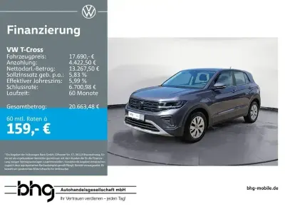 Gebraucht VW T-Cross Basis 95 PS (69 kW) 2025 Grau SUV