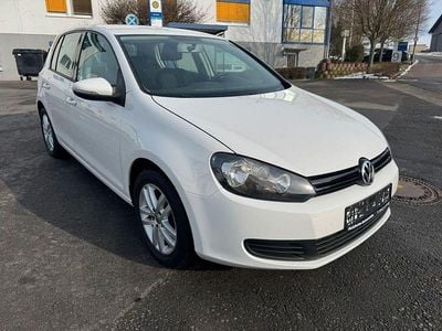 Gebraucht VW Golf VI Trendline 80 PS (58 kW) 2010 Weiß Kleinwagen