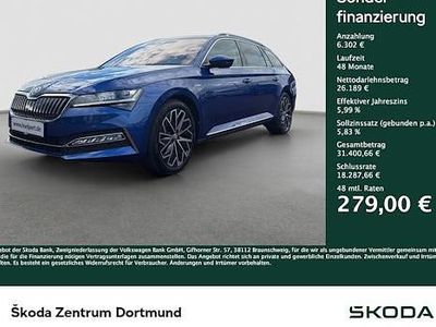 Gebraucht Skoda Superb LAURIN & KLEMENT 150 PS (110 kW) 2023 Blau Kombi