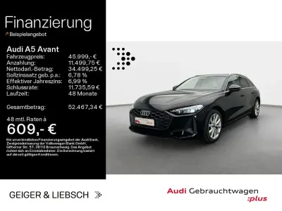 Gebraucht Audi A5 Comfort 204 PS (150 kW) 2025 Mythosschwarz metallic Kombi