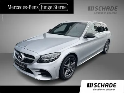 Gebraucht Mercedes C180 AMG line 156 PS (114 kW) 2021 Iridiumsilber metallic Kombi