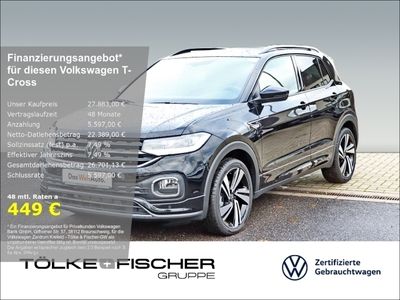 Volkswagen T-Cross 1.0 R-Line - Vorführfahrzeug - Schwarz - 2.999 km -  Leverkusen