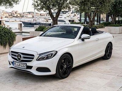 Usata Mercedes C220 170 CV (125 kW) 2017 Bianco Cabrio