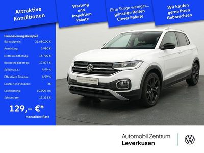Schwarz / weiss (metallic) Gebraucht 2021 VW T-Cross Style SUV | 21.680 € (Teuer)