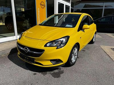 Gebraucht Opel Corsa drive 90 PS (66 kW) 2016 Sunny yellow (uni) Kleinwagen