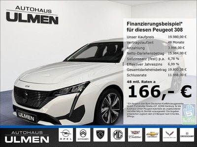 Weiss Gebraucht 2022 Peugeot 308 SW Allure Kombi | 19.980 € (Fairer Preis)