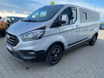 Gebraucht Ford Transit Custom Titanium 185 PS (136 kW) 2020 Polarsilber metallic Van / Kleinbus