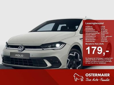 Ascotgrau Neu 2026 VW Polo R-line Limousine | 28.855 € (Teuer)