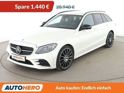 Gebraucht Mercedes C180 AMG line 156 PS (114 kW) 2020 Diamantweiss Kombi
