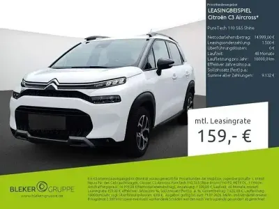 Gebraucht Citroën C3 Aircross Shine 110 PS (80 kW) 2023 Weiß SUV