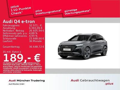 Gebraucht Audi Q4 e-tron Ambiente 150 kW (204 PS) 2023 Kieselgrau SUV