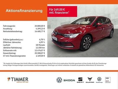 Gebraucht VW Golf VIII Active 131 PS (96 kW) 2022 Rot Limousine