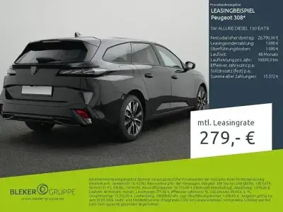 Neu Peugeot 308 SW Allure 131 PS (96 kW) 2026 Perlaneraschwarz Kombi