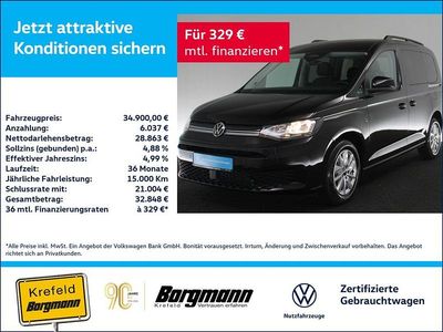Neu VW Caddy Life 116 PS (85 kW) 2025 Schwarz / deep black Van / Kleinbus
