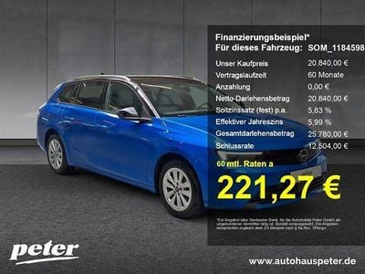 Blau Gebraucht 2023 Opel Astra Elegance Kombi | 20.840 € (Guter Preis)