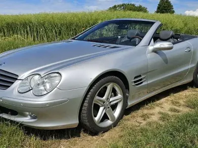 Gebraucht Mercedes SL500 306 PS (225 kW) 2005 Silber Cabrio