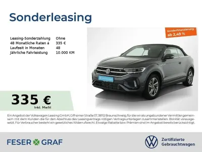 Gebraucht VW T-Roc Cabriolet R-line 150 PS (110 kW) 2025 Rauchgrau metallic Cabrio