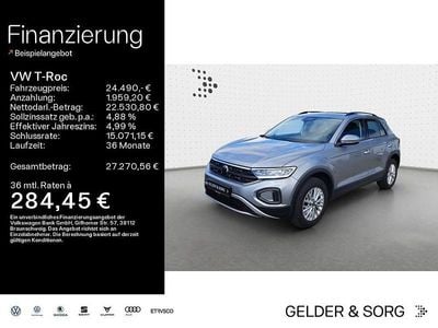 Gebraucht VW T-Roc Life 150 PS (110 kW) 2023 Pyrit silber metallic SUV