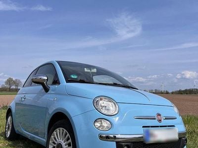 Second-hand Fiat 500 Lounge 69 CP (50 kW) 2013 Albastru Berlinǎ