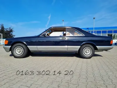 Brugt Mercedes 500 231 HK (169 kW) 1983 Blå Coupe