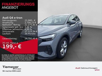 Gebraucht Audi Q4 e-tron Comfort 125 kW (170 PS) 2022 Kieselgrau SUV