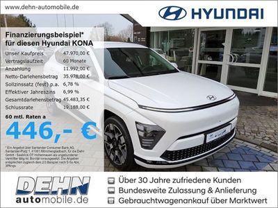 gebraucht Hyundai Kona SX2 Elektro 654kWh Prime-/Sitz-Komfort-Paket/Leder/Assistenz-Paket 2/BOSE/19'' LM