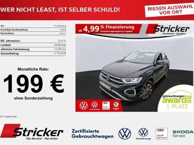 Gebraucht VW T-Roc Style 150 PS (110 kW) 2023 Deep black perleffekt SUV