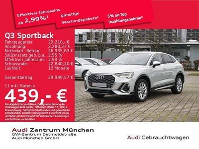Silber Gebraucht 2022 Audi Q3 Sportback Sport SUV | 29.216 € (Guter Preis)