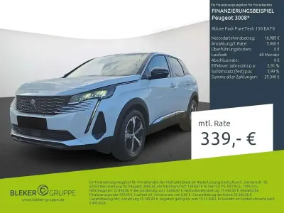 Brugt Peugeot 3008 Allure 131 HK (96 kW) 2023 Hvid SUV