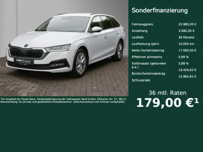 Gebraucht Skoda Octavia Ambition 150 PS (110 kW) 2022 Weiß Kombi