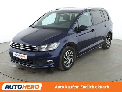 Gebraucht VW Touran Sound 150 PS (110 kW) 2017 Blau Van / Kleinbus