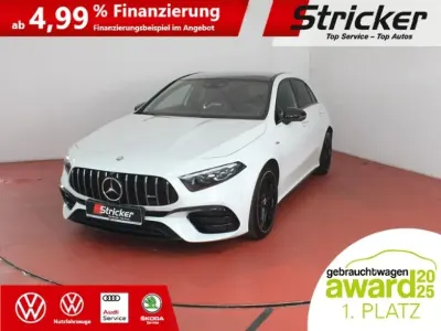 Gebraucht Mercedes A45 AMG AMG 421 PS (309 kW) 2023 Digitalweiss  metalliclack (metallic) Kleinwagen