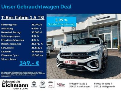 Nouă VW T-Roc Cabriolet R-line 150 CP (110 kW) 2025 Alb Cabrio